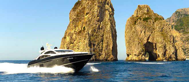 luxury yacht and boat rental service Capri